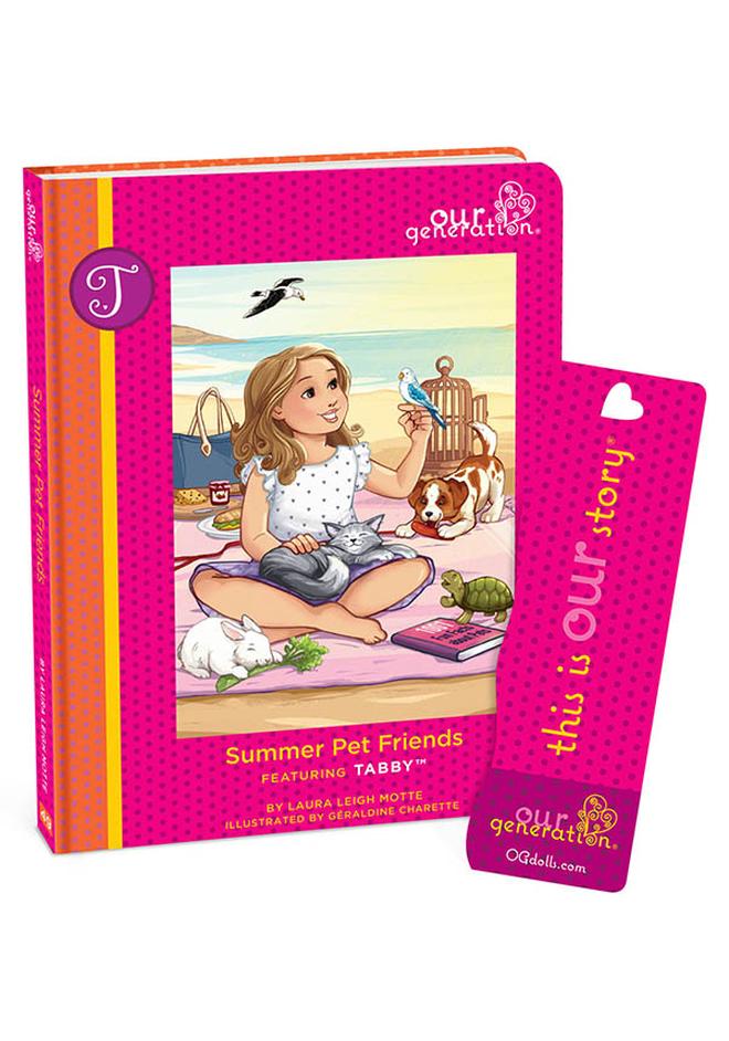 Our Generation Fashionable 18-inch Deluxe Pet Lover Girl Doll with Book and Accessories, Gifting Toys, Age 3+ years,Character-Tabby - Image 2